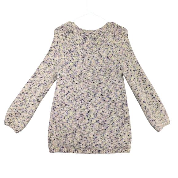 Lou & Grey Women's XS Oversized Fuzzy Sweater, Pink Multicolor Cozy Coquette - Picture 3 of 6